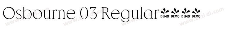 Osbourne 03 Regular字体转换